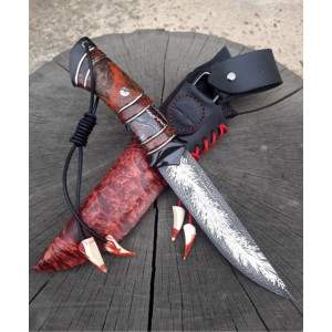 ПОЛУМ’Я ніж ручної роботи майстра студії Павла Гончаренка, замовити купити в Україні (Сталь - склад ХВГ, У10А) . Photo 3